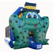 inflatable bouncer Fun Frogs cartoons